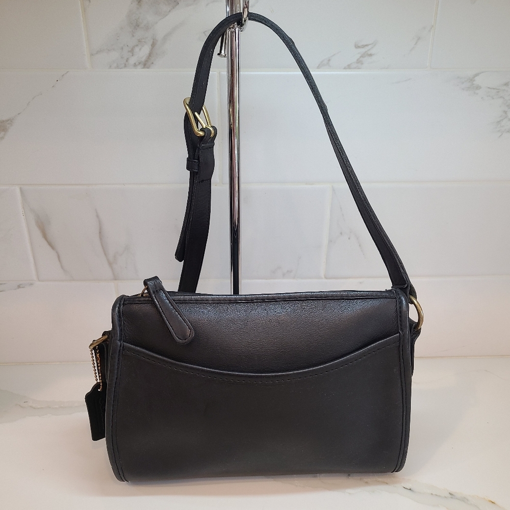 Coach Vintage 1988-93 Austin Black Leather Shoulder Bag 9909